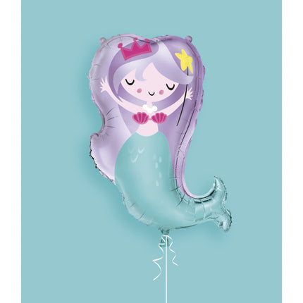 Ballon à l'hélium Mermaid 74cm vide