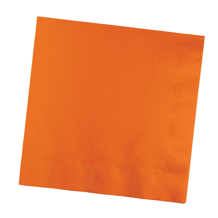 Serviettes de table orange 3 couches 41cm 25pcs