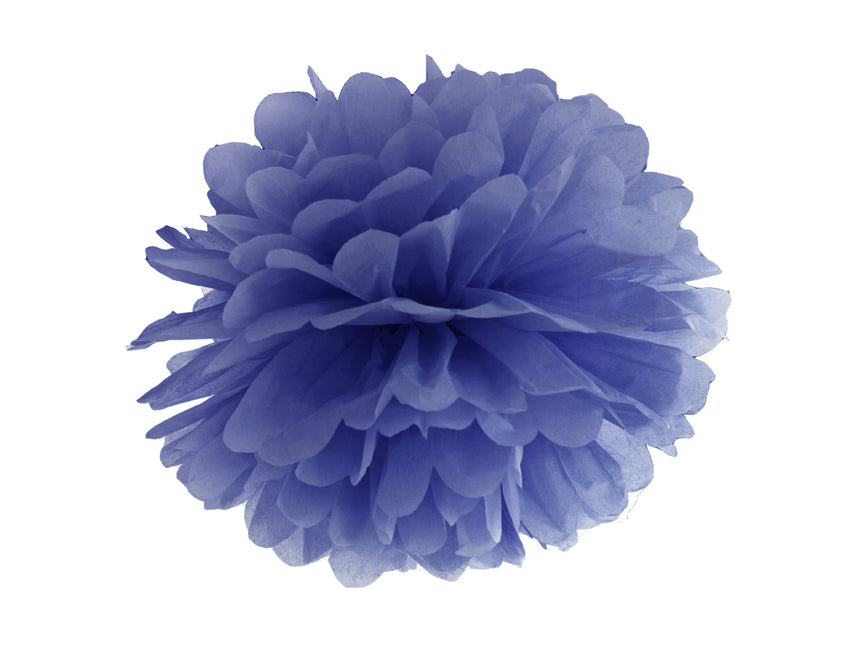 Pompon bleu 25cm