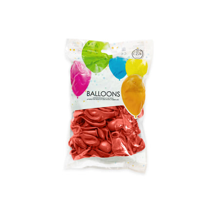 Ballons rouges métalliques 13cm 100pcs