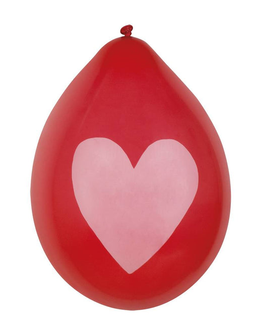 Ballons en forme de coeur 25cm 6pcs