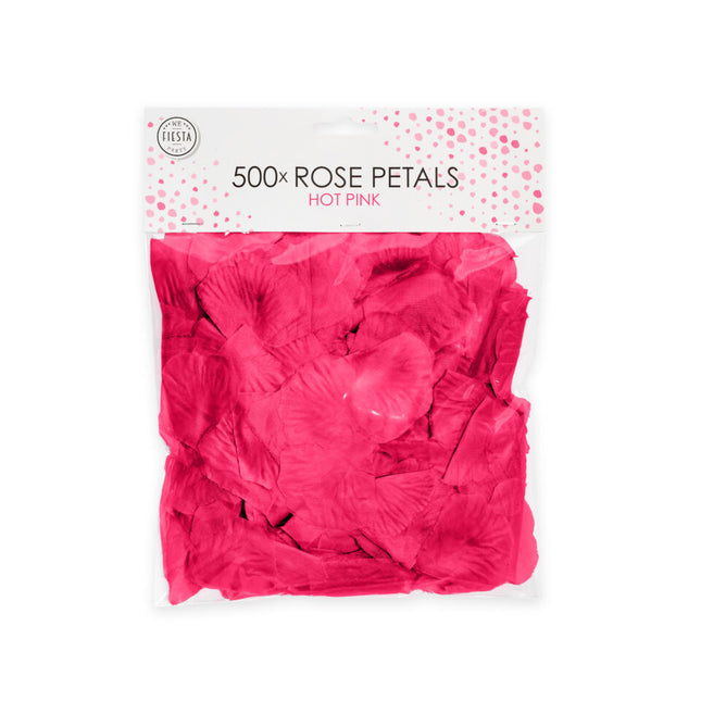 Pétales de rose rose 500pcs