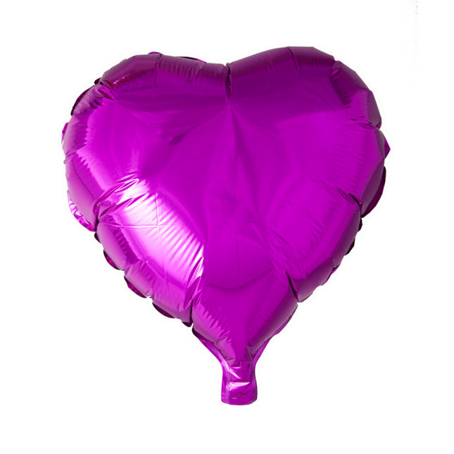 Ballon à l'hélium Coeur Fuchsia 46cm vide