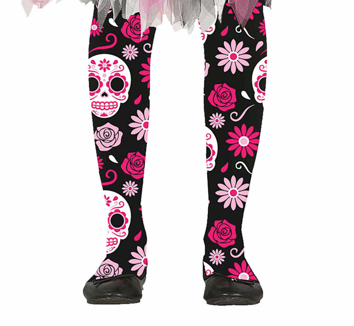 Dia De Los Muertos Legging Girl