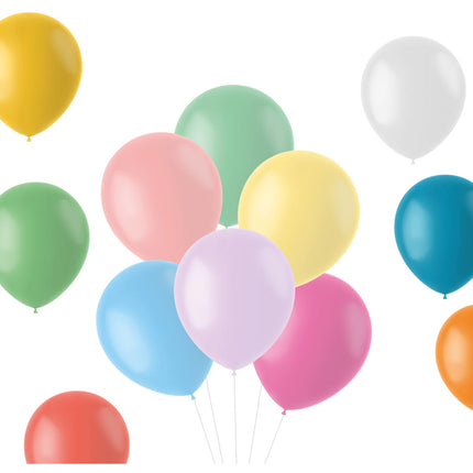 Ballons de baudruche couleur pastel 33cm 50pcs