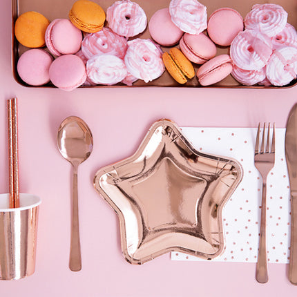 Assiettes Star Rose Gold 18cm 6pcs