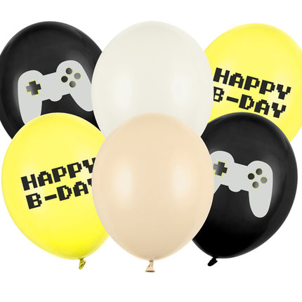 Jeu de ballons de joyeux anniversaire