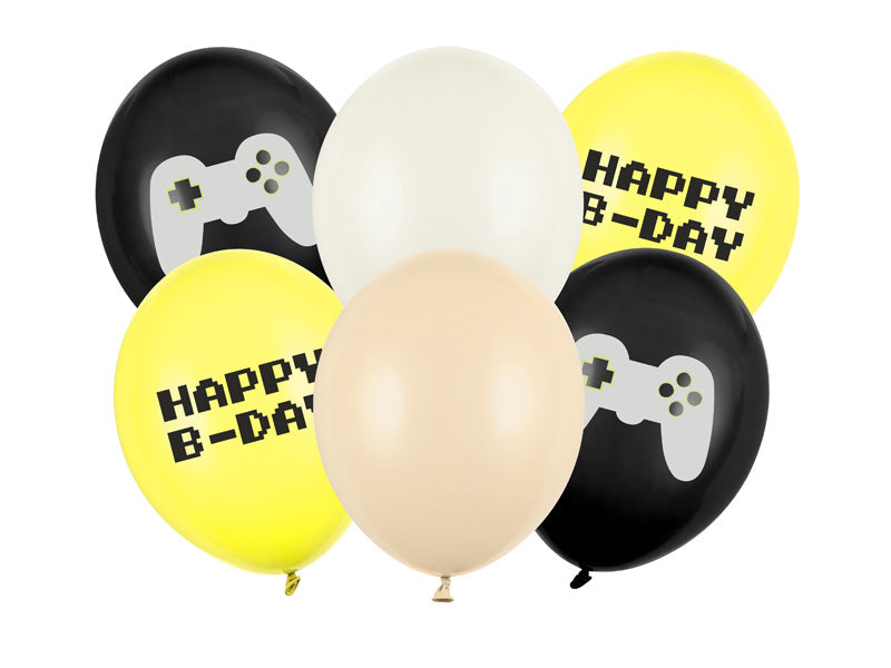 Jeu de ballons de joyeux anniversaire