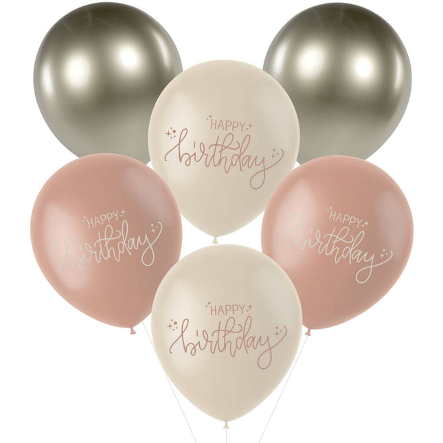 Bon anniversaire Ballons 33cm 6pcs