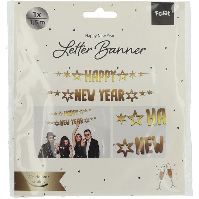 Guirlandes de lettres Bonne année 2pcs