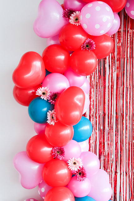 Ballons de baudruche en forme de coeur Rosey Pink 25cm 8pcs
