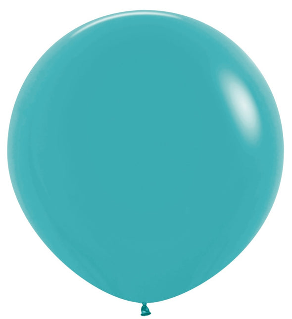 Ballons de baudruche bleu Caraïbes 91cm 2pcs