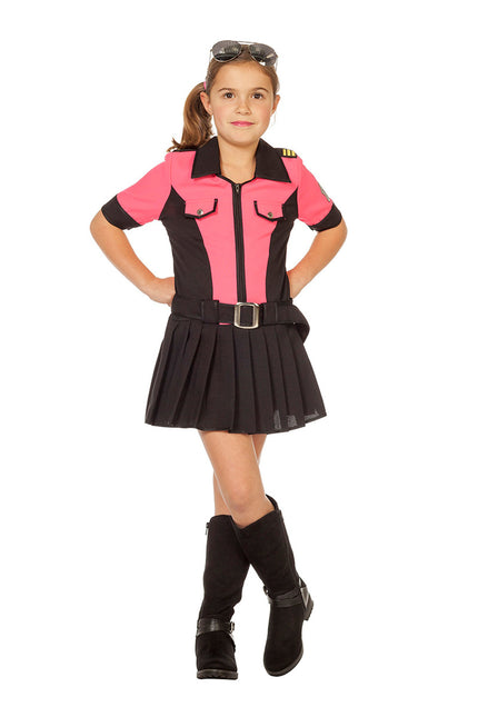 Robe de policier rose enfant