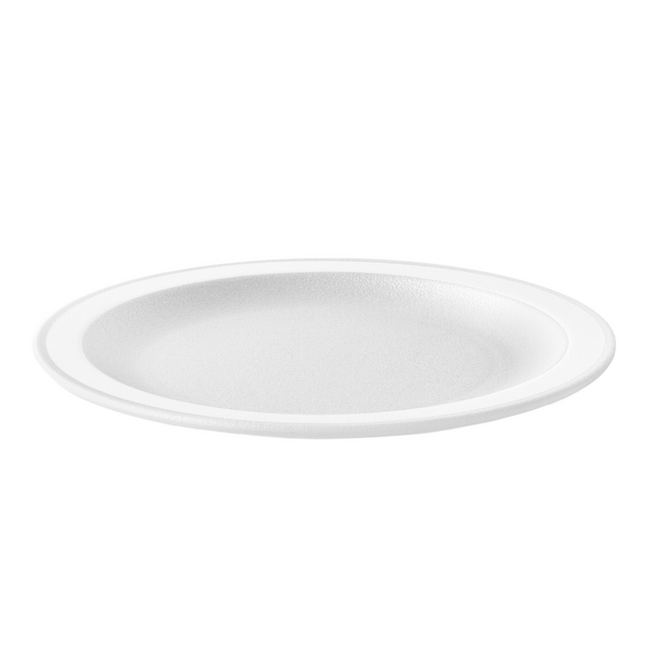 Assiettes blanches réutilisables 18cm 6pcs