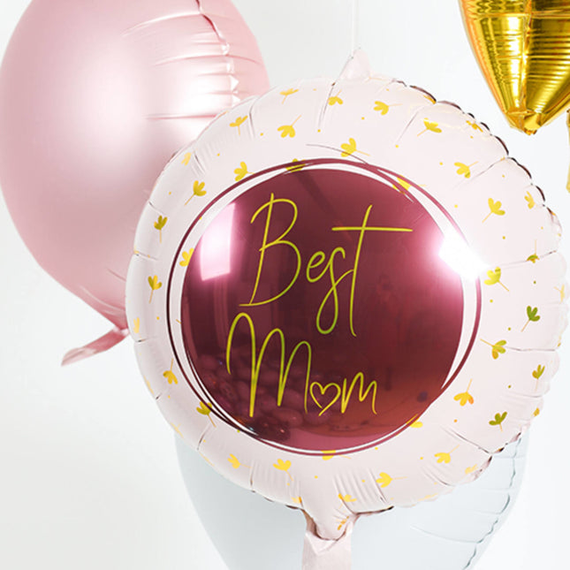 Ballon à l'hélium Best Mum Rose Vide 45cm
