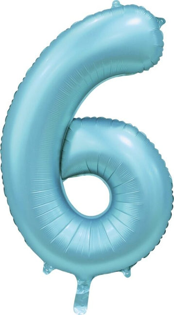 Ballon à figures bleu clair 6 ans Gloss 86cm