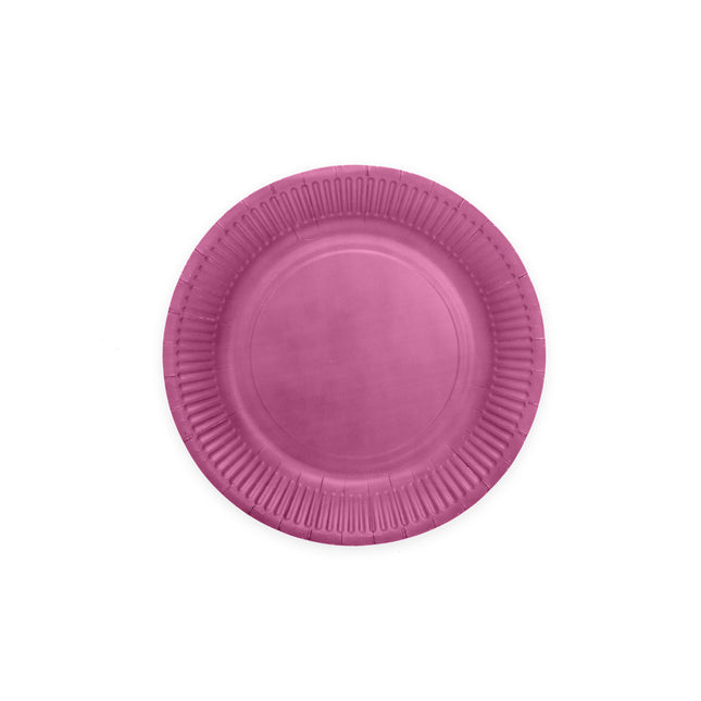 Assiettes en papier violet 18cm 20pcs