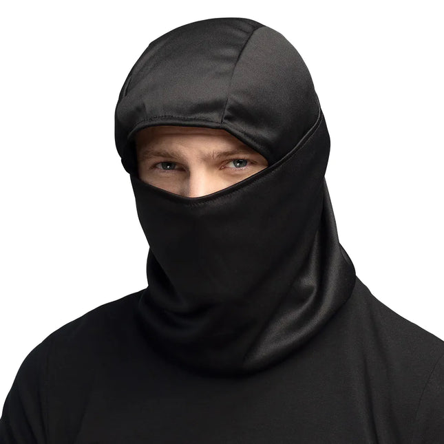 Capuche de ninja noir