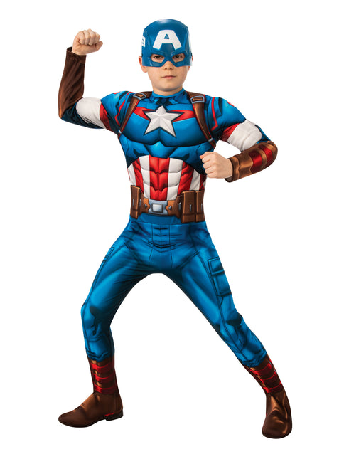 Costume Captain America enfant musclé