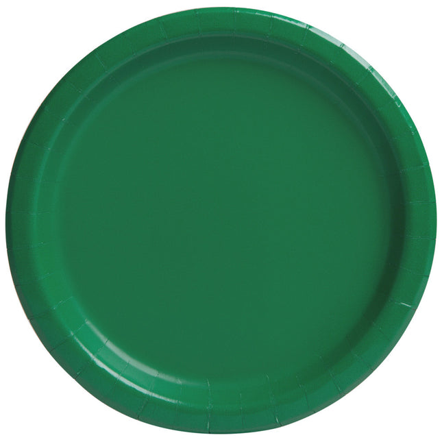 Assiettes vert foncé 23cm 16pcs