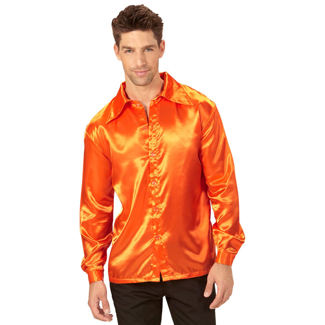 Chemisier Disco Orange Hommes