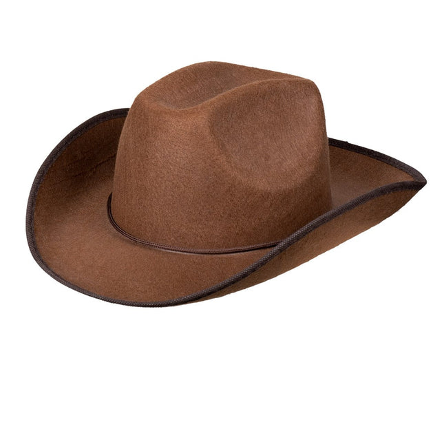 Chapeau de cow-boy marron