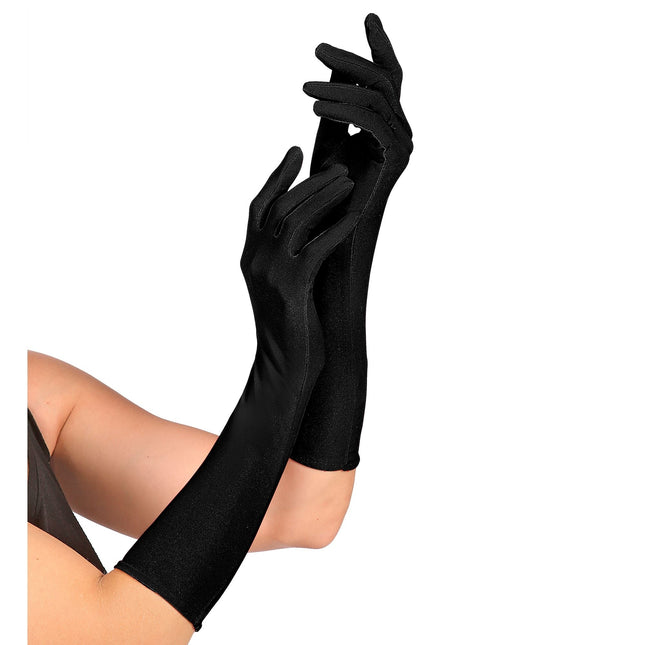 Gants noirs 37cm