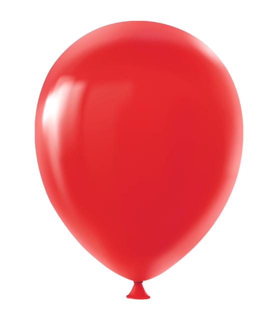 Ballons rouges métalliques 30cm 8pcs