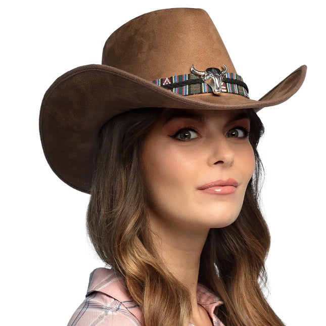 Chapeau de cow-boy marron Luxe