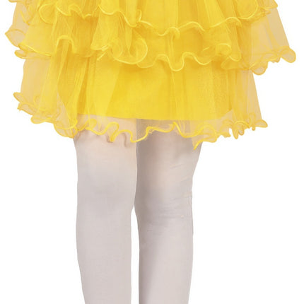 Tutu fille jaune à volants 30cm