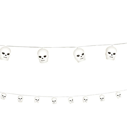 Guirlande lumineuse Halloween Crânes 1.8m