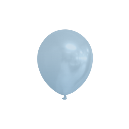 Ballons de baudruche bleu clair métallisés 13cm 100pcs