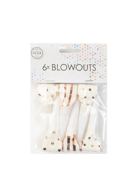 Langues à rouleaux Rose Gold 6pcs