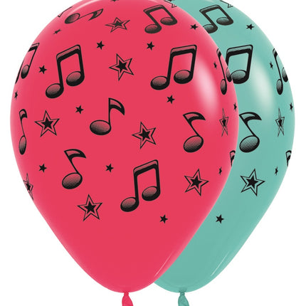 Ballons Notes de musique 30cm 25pcs