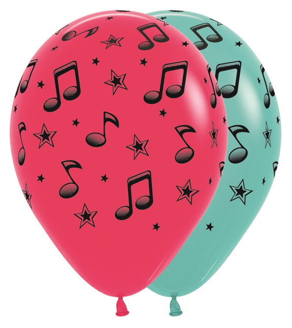 Ballons Notes de musique 30cm 25pcs