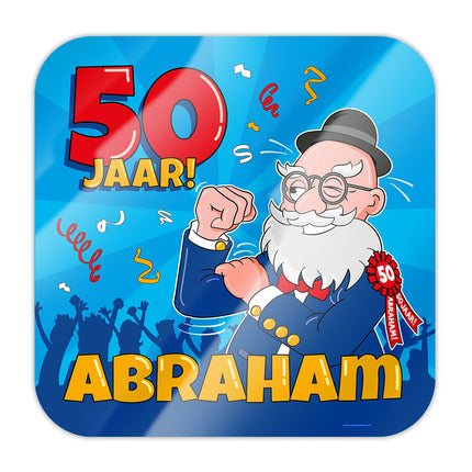 Plaque de porte Abraham Cartoon 50cm