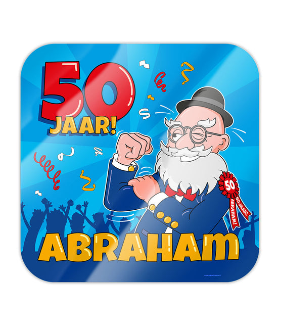 Plaque de porte Abraham Cartoon 50cm