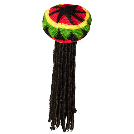 Chapeau rasta avec dreadlocks