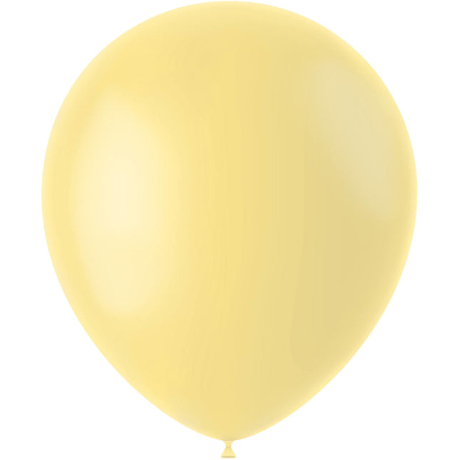 Ballons de baudruche jaune pâle jaune poudre 33cm 50pcs