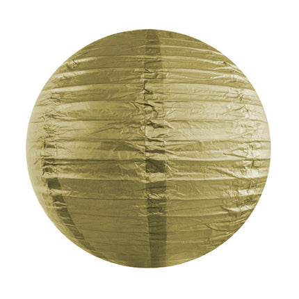 Lampion doré rond 35cm