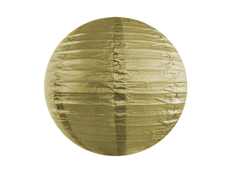 Lampion doré rond 35cm