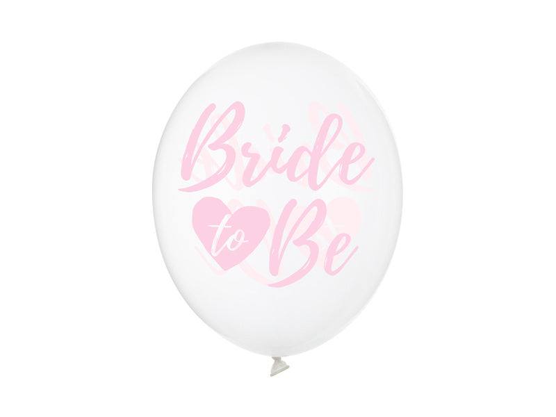 Bride To Be Balloons Pink 30cm 6pcs