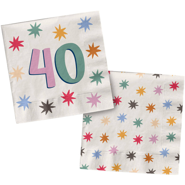 40 Years Napkins 33cm 20pcs