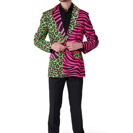 Panther Tiger Neon Blazer Hommes Suitmeister