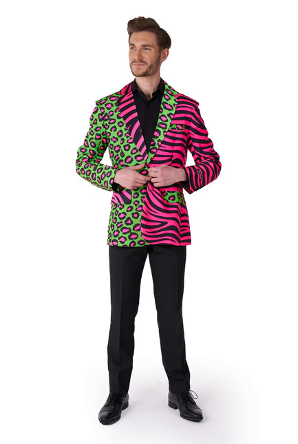 Panther Tiger Neon Blazer Hommes Suitmeister