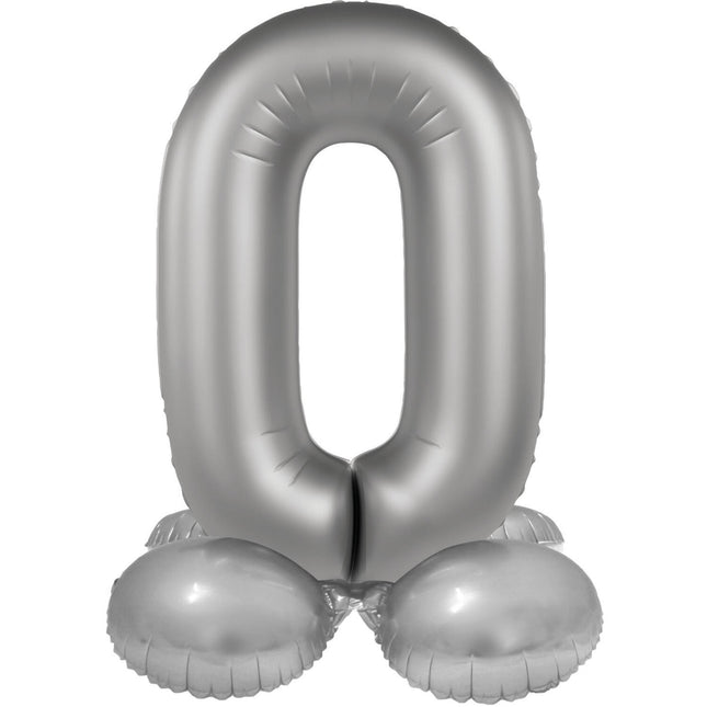 0 Year Figure Balloon Silver 41cm