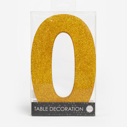 Décoration de table en or Figure 0 Glitter 20.5cm