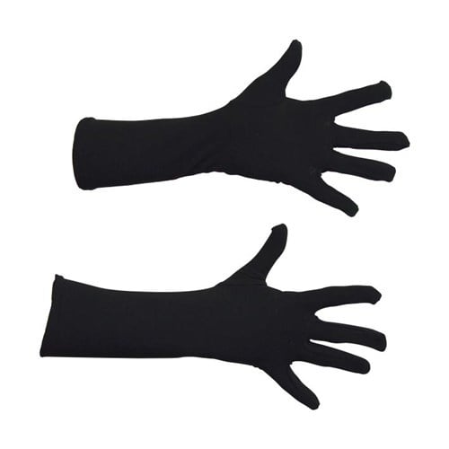 Gants noirs de luxe 40 cm