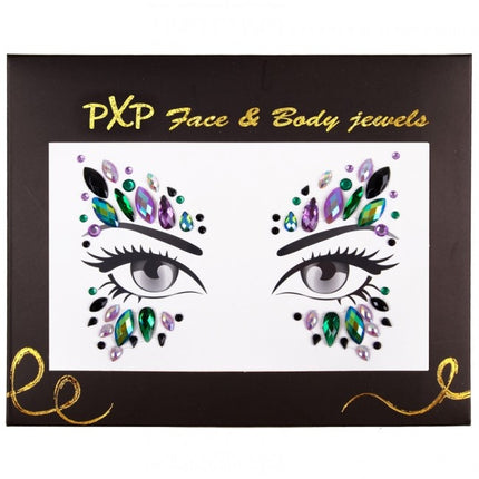 PXP Face Sticker Bijoux de visage Paon