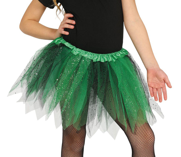 Tutu vert pailleté enfant 31cm